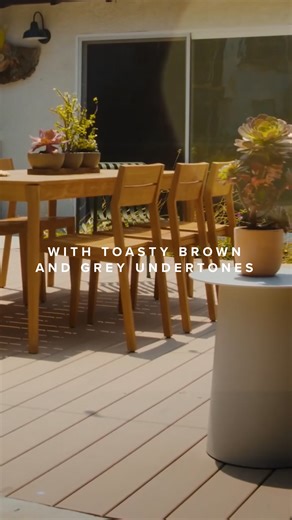 Meet Carmel – the new neutral redefining outdoor living ✨ Our new Trex Transcend® Lineage® colourway is a light oak featuring toasty brown and grey undertones, bringing effortless warmth to any outdoor space. Made with SunComfortable® technology, Carmel is engineered to be cooler• than our original boards, making it the perfect choice for year-round enjoyment. Order a sample today – link in bio 🔗 #ProductLaunch #CompositeDecking #TrexDecking *Trex SunComfortable™ decking stays cooler than our o