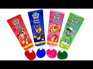 Finger paint to learn colors with paw patrol