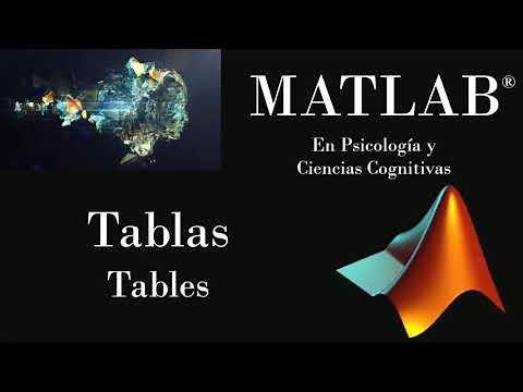 Tablas de datos en Matlab