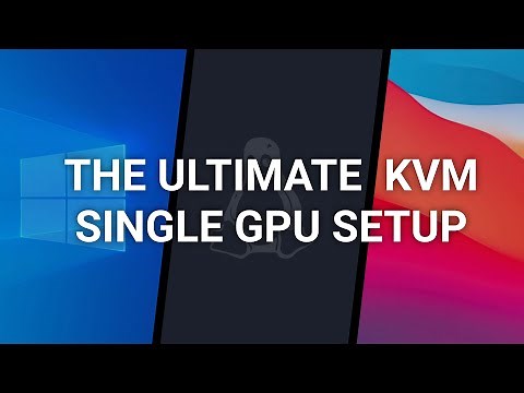 Don't Dual Boot, Do this instead | MacOS Big Sur and Windows 10 KVM SINGLE GPU OVMF Passthrough