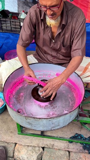 Cotton Candy Making Full Process #reels #foodlover #indianfood #viral #food #foodie | Street Food Lover