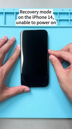 What would cause iPhone 14 to enter recovery mode and not power on?