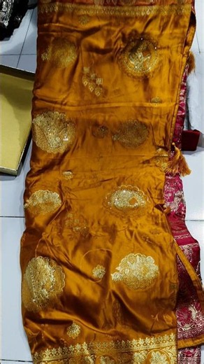 A very beautiful pure satin silk saree in yellow and pink colour combination 💛💗✨#trending #saree