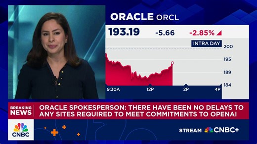 Oracle says there have been 'no delays' in OpenAI arrangement after stock slide