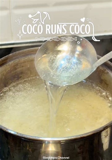 ซื้อข้างนอกแพงมาก แต่หม้อนี้40บาท อร่อยทำง่ายพาชิมแล้วซุปหอมไก่ กับปลาแห้ง รสชาติไม่หนัก ไม่เต็ม ไม่ปรุงเพิ่ม แต่โกโก้ชอบมาก 🐶💕 . . #กินกับพาชาแนล #cocorunscoco #foodprep #ซุปสุนัข #อาหารสุนัข