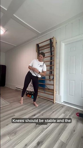 Banded Split Stance Hip Rotation | Rotational Strength & Control