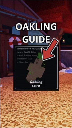 *BEST WAY* To Get The OAKLING FISH in Fisch.. | #roblox #fisch