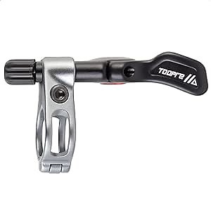 Bike Seatpost Dropper Remote Lever Kit - Universal Adjustable Control with Wrench, Cable, and End Cap for 22.2mm Mountain and Road Bicycle Handlebars