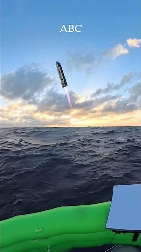 Increíbles imágenes captadas por boyas equipadas con Starlink en una prueba de vuelo de Starship