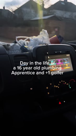 Day in the life of 16year old apprentice and golfer! Back on tik tok #makemeviral #dayinmylifevlog #golf #plumbing #fyp @mizunogolf @L.A.B. Golf @TaylorMade Golf @Titleist