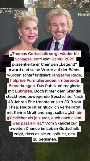 Was hat Thomas Gottschalk beim Bambi 2025 gesagt?