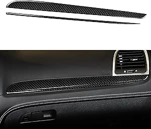 Car Copilot Decor Strips Decals for 2011-2023 Chrysler 300 / 300C / 300S / Limited/Touring/Base Accessories Carbon Fiber Stickers