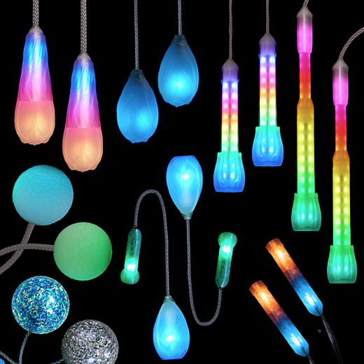 world's favorite LED poi & day poi - lifetime warranty - flowtoys