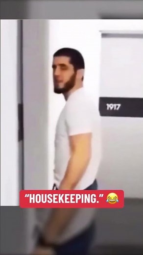 Islam Makhachev the housekeeper 😂