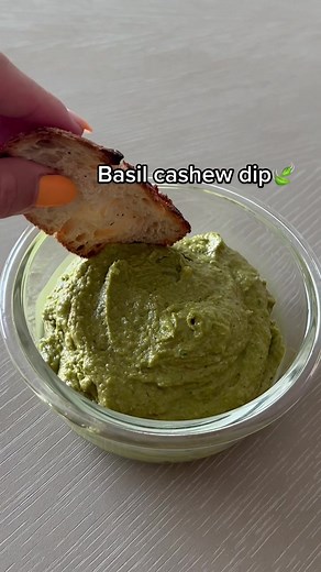 Homemade Basil Parmesan Cashew Dip Recipe