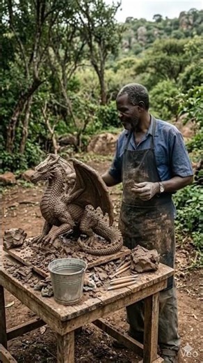 Sculptor Turned Clay Into a Legendary Dragon! 😱🐉