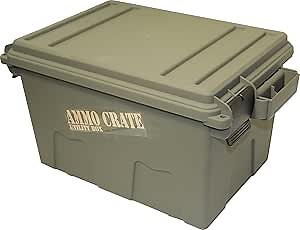 MTM ACDC30, Divided Ammo Crate Utility Box, Water- Resistant, Stackable, Snap Latch, USA Made, Dark Earth