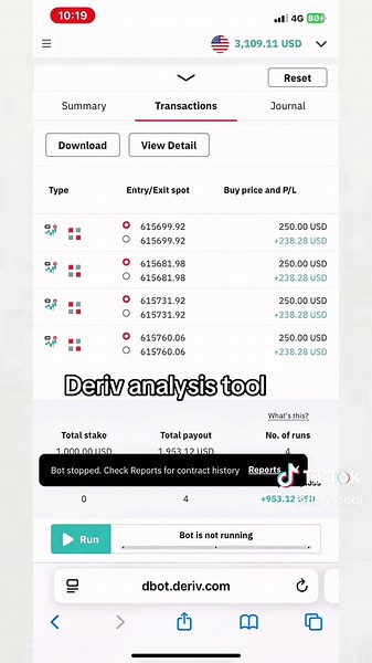 Deriv analysis tool. How to analyze deriv market digit flow #creatorsearchinsights