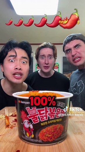 Rock Paper Scissors Buldak Challenge with my friends🔥🔥🤤🤤 #food #challenge @Koreanosh