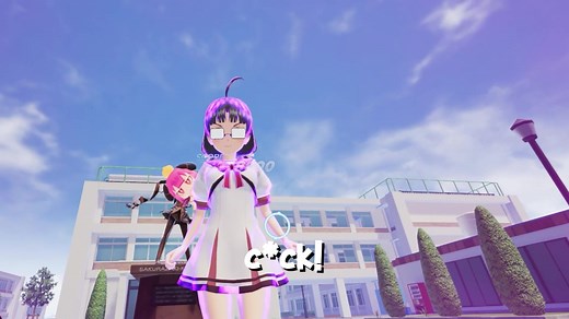 SHE STOMPED MY- #vr #vrchat #vranime #vranimegirl #galgun #galgun2 #cursed #anime