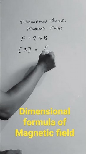 Dimensional formula of Magnetic field | Physics | #physicsshorts