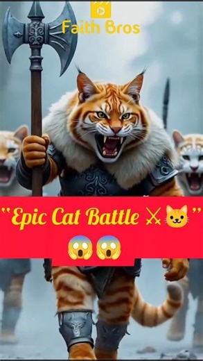 Epic Cat Warriors ⚔️ | Battle of Brave Cats #Shorts