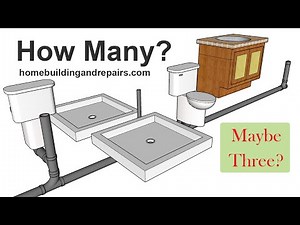 How Many Bathrooms With Toilets Can You Have In Your House - Plumbing Drain Pipe Size Matters