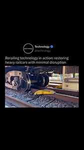312K views · 274 reactions | A derailed train car is slowly guided...