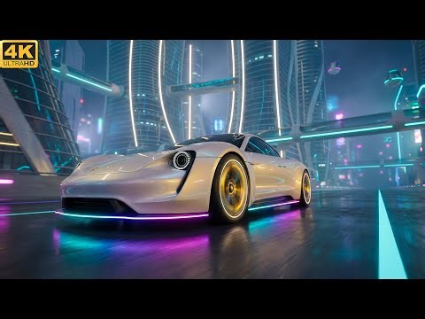Future Car Technology | Next-Gen Design in a 4K Sci-Fi City (Ambient Music)