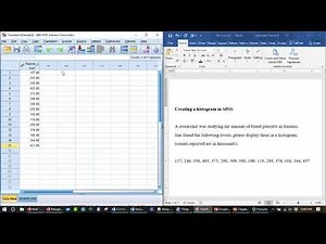 Creating a histogram in SPSS