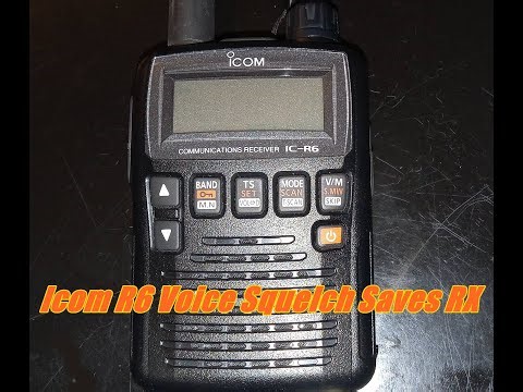 Icom R6 Voice Squelch Saves RX