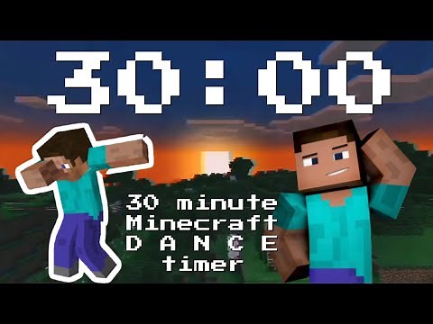 MINECRAFT DANCE 🕺30 MINUTE TIMER with chill beats 🎶