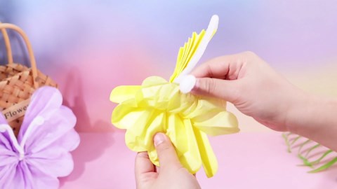 12 Pcs Butterfly Tissue Paper Pom Poms 3D Butterfly Birthday Party Decorations 3D Paper Hanging Butterflies for Women Baby Shower Wedding Wall Decor Fairy Tea Party Decorations