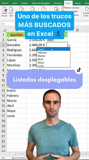 Como crear listados desplegables en Excel #ExcelConAlvaro #Excel #ExcelTips #AprenderExcel #ExcelBasico #TrucosExcel