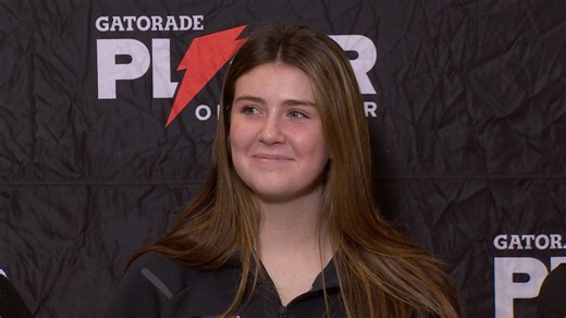 Prosper volleyball star and Texas Volleyball commit Ayden Ames was named the Gatorade National Volleyball Player of the Year today, in a surprise announcement at the high school gym. All of Ayden's friends and family were there, to help surprise her with the honor. | Mike Leslie