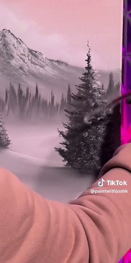 Learn to Paint Evergreen Trees with an Art Teacher