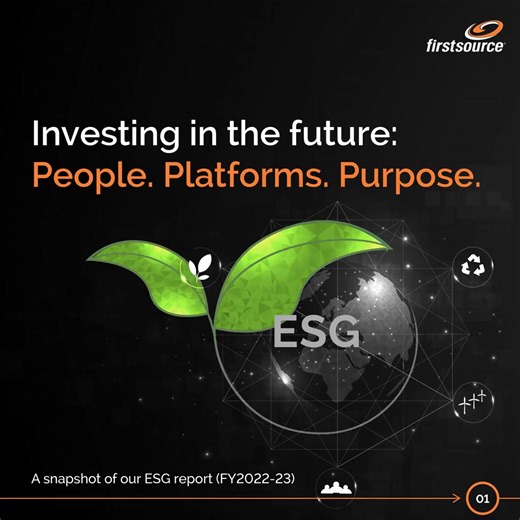 At Firstsource, our journey towards ESG (Environmental, Social, and...