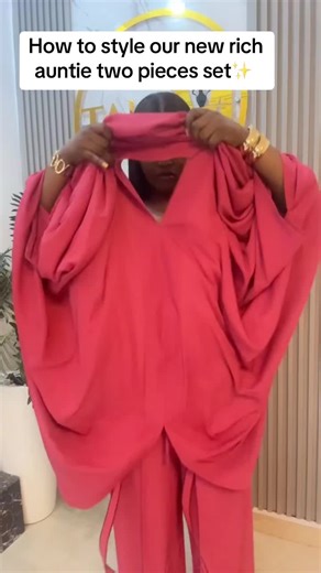 Stylish Rich Auntie Two Piece Set for Women