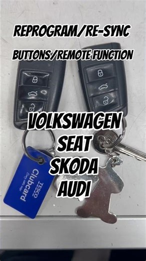 REPROGRAM/RE SYNC THE BUTTONS/REMOTE FUNCTION ON #volkswagen #seat #skoda #audi (tutorial) #carkeys