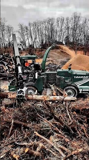 Wood Chipping Work Tool Using Industrial Wood Chipper Machine Tool #worktool