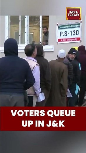 Voters Queue Up in Budgam for J&K Assembly By-Election Following Omar Abdullah Resignation