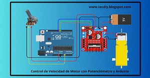 Controlar la Velocidad de un Motor con un Potenciómetro y Arduino usando el L298N