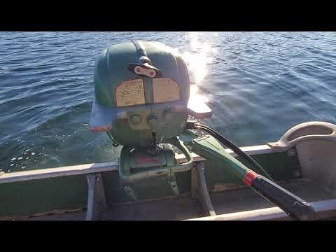 1953 Johnson QD-14 A 10hp Outboard Motor Lake Test