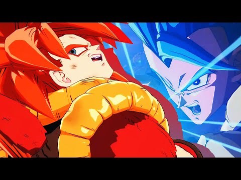 Gogeta (SS4) vs Gogeta (SSGSS) Dramatic Finish [ENG + JP] - DRAGON BALL FighterZ