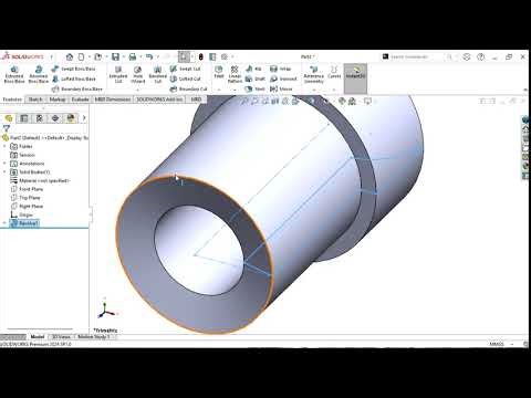 Stuffing box cover in 3D model software