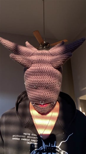 Crochet Balaclava Mask Tutorial with Horns | DIY Crochet Mask