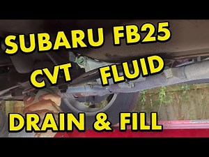 Subaru Outback CVT Fluid Replacement