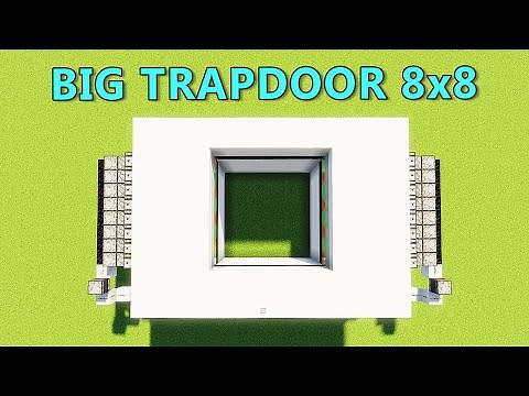Minecraft: Redstone Build | Big Trapdoor 8x8