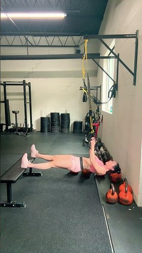 TRX Feet Elevated Inverted Row w/ Hamstring Curl