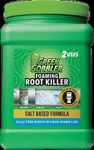 Green Gobbler Foaming Root Killer, Treats & Prevents Roots from Entering and Regrowing in Pipes, 4lb - 2 Treatments